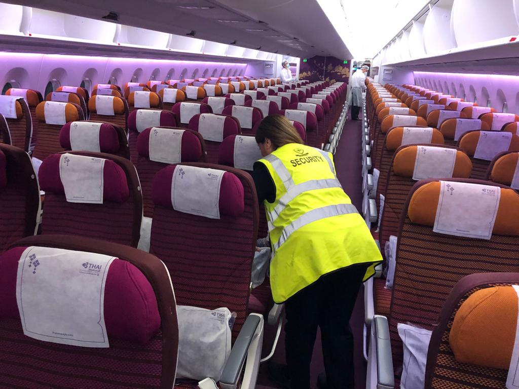 Cabin search before departure